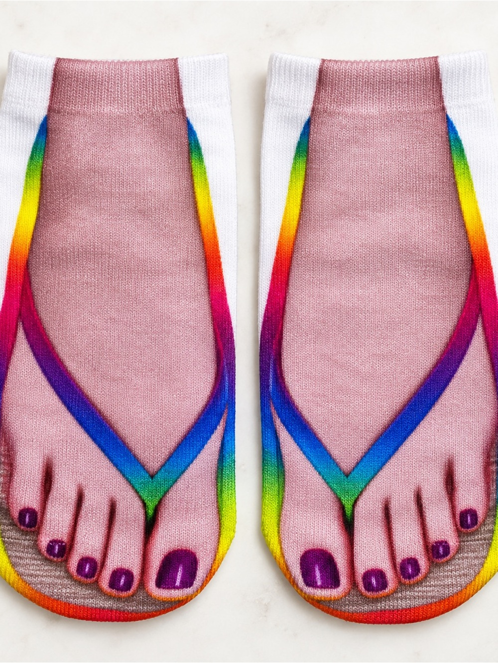 Funky flip flop socks. NEW without tags. ALL DESIGNS ARE DIFFERENT.